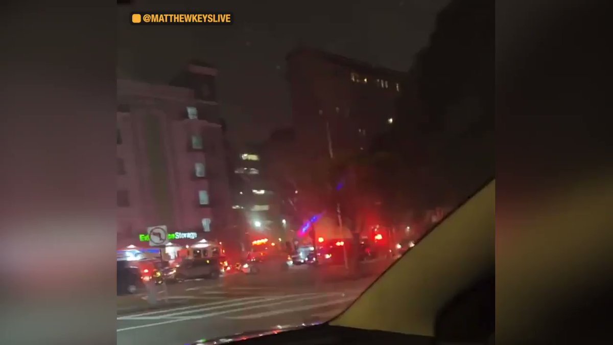 Six people taken by ambulance after mass shooting in Mission District of San Francisco, source says. Video is from the scene of the shooting, filmed by an eyewitness