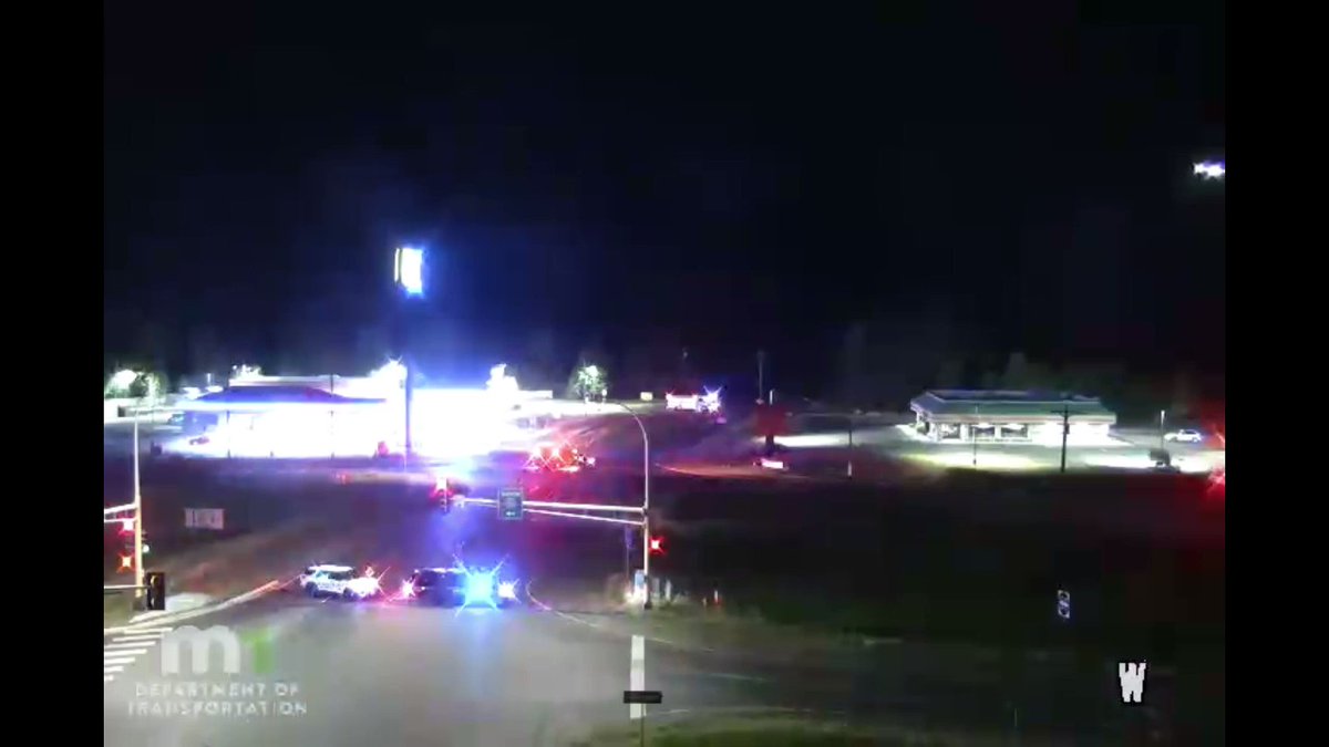 WYOMING:   26720 Kettle River Boulevard N (Holiday Gas Station) - Squads are on scene of a female victim that was run over, apparently intentionally. CPR was started and a LifeLink helicopter is on scene. The suspect was said to be driving an older white truck, Minnesota license