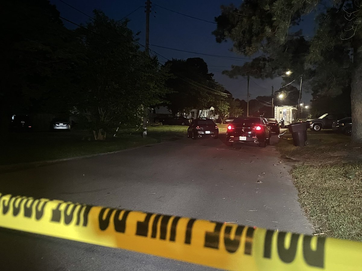 According to @PortsmouthPD, officers responded to Greenland Blvd around 8pm for a shooting. They found a woman shot and an armed suspect. Police say the officers commanded to the suspect to drop his gun. Instead, he shot at officers