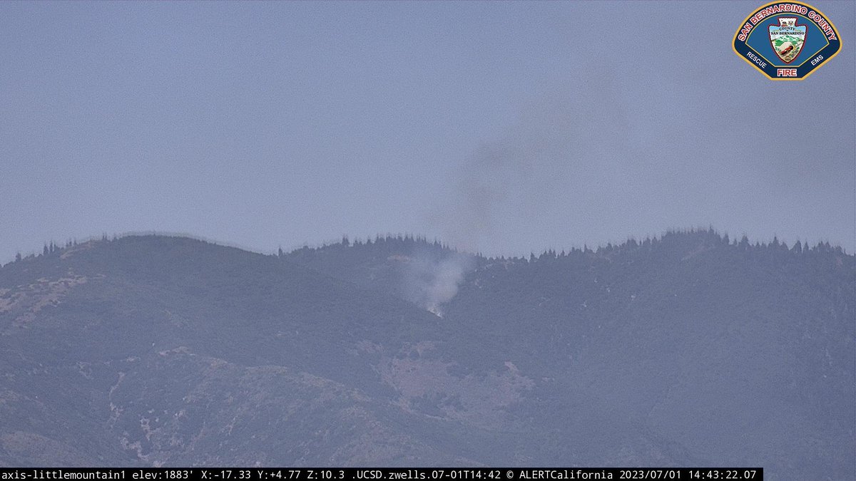 Now it looks like a brush fire. Hwy. 18 below Crestline Might be a bit before we get a ROC