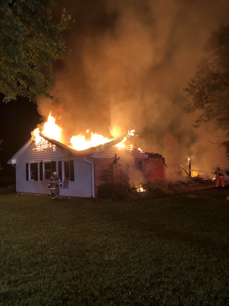 MCFRS Units were dispatched to 14300 Marian Drive for a report of a house on fire.& They arrived to find: Single story SFH - fully involved. Home vacant.  Cause and origin TBD.   No injuries