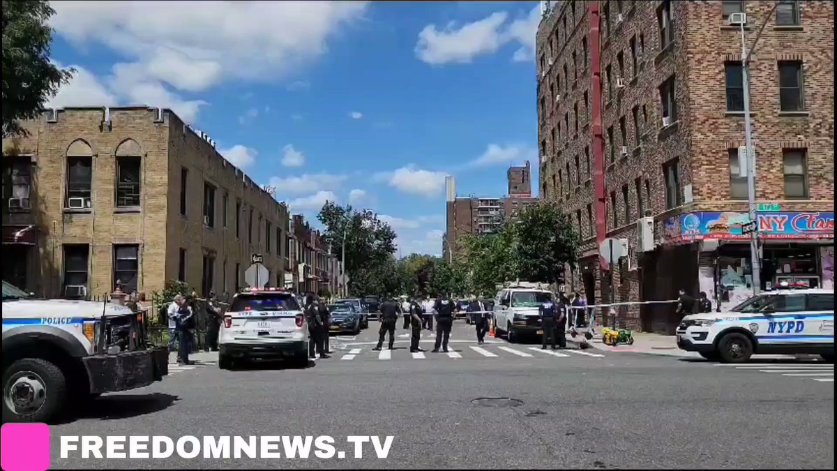 Reports of two people shot including an off-duty police office in the Bronx. Shooting happened around 12:35pm near Fteley Ave and  E 172nd Street.nnInvestigation is ongoing. nnOfficers on radio advise one person sustained a gunshot wound to the head