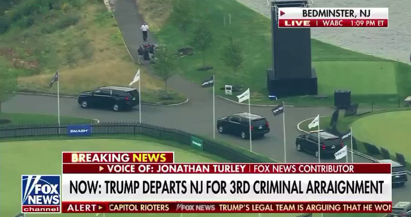 Trump en route to Washington for arraignment