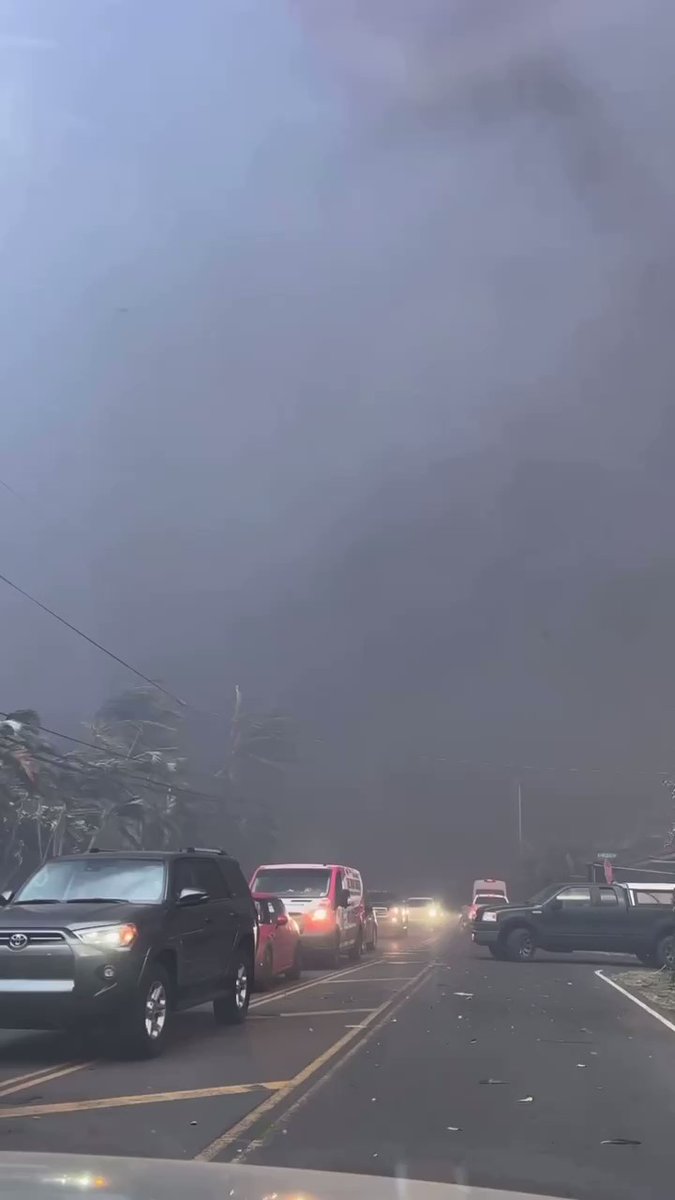 Extremely dangerous wildfire situation is ongoing in West Maui as strong winds up to 60 mph are pushing flames toward populated areas in and around Lahaina