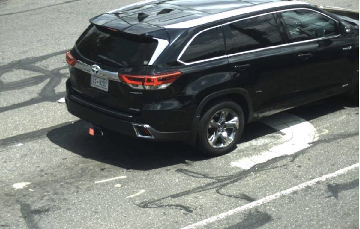 MPD is searching for a stolen black Toyota Highlander with a 2-year-old inside. The vehicle has a DC license plate of GS 9202 (picture below). The vehicle was stolen in the 4900 block of Nannie Helen Burroughs Ave, NE.