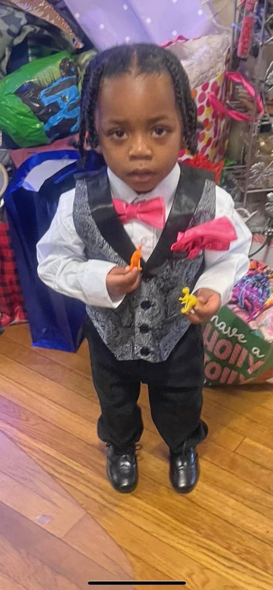 MPD is searching for 2-year-old Kaleb Scott who was inside a black Toyota Highlander, with DC tag GS 9202, when it was stolen in the 4900 block of Nannie Helen Burroughs Ave, NE. Kaleb was last seen wearing a blue Allstate shirt, blue shorts, white socks, red sandals