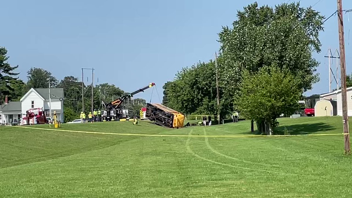 Bus crash in Springfield, Ohio. It's about an hour and a half north of Cincinnati. Dayton is reporting that there was one fatality. The bus carries elementary students from Northwestern schools