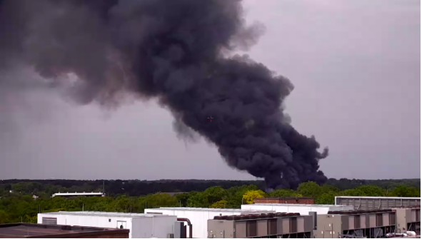 A Every fire department in Jackson County responded to a large fire in a vacant building today.