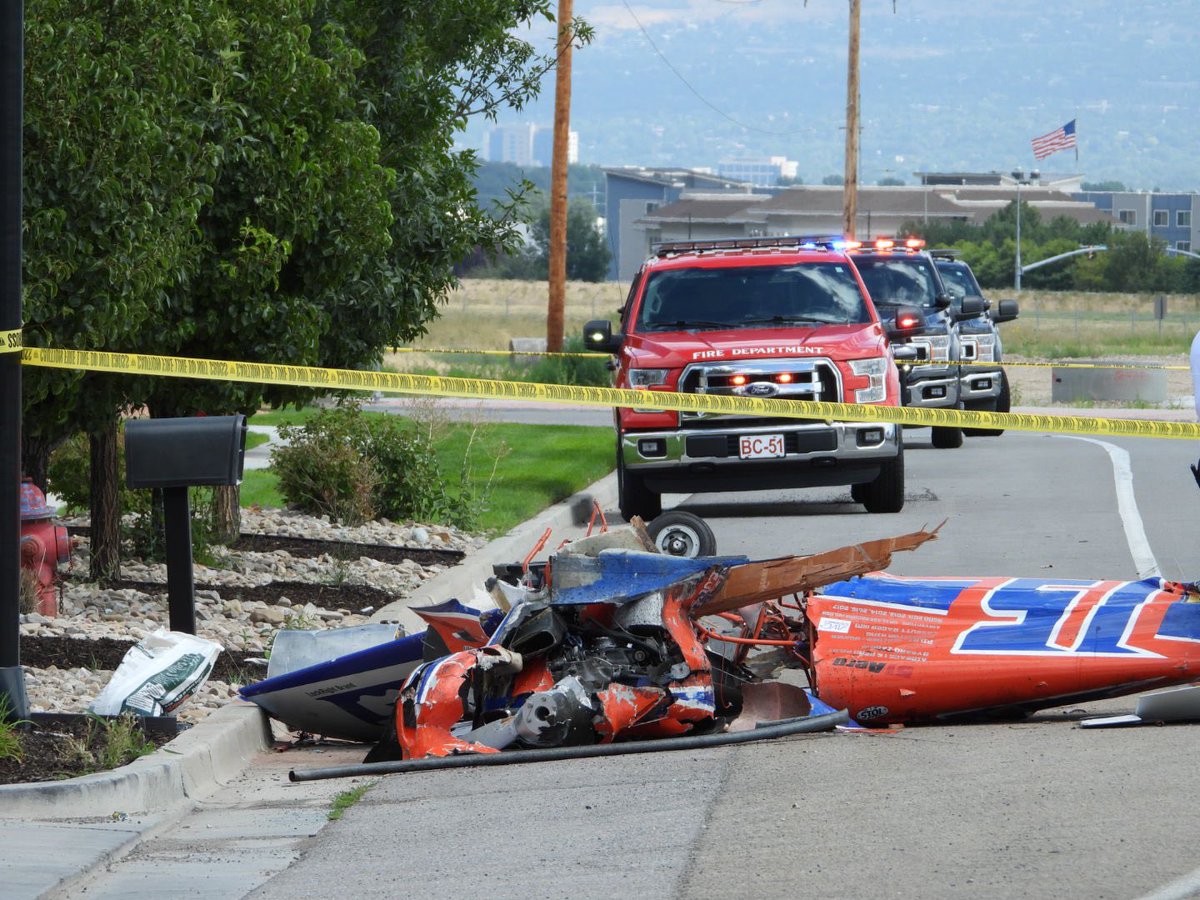 WestJordan Plane Crash 4300 W Copper Hills Parkway. 1 deceased