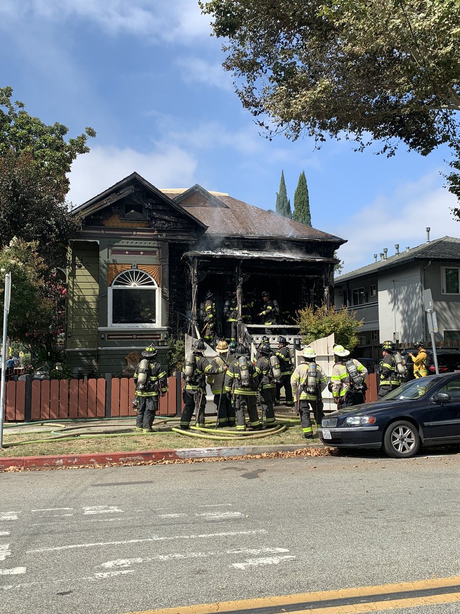 SJFD crews responding to a two-alarm fire near the intersection of Reed St. and Ninth St. All residents evacuated safely and fire has been contained. Please avoid the area