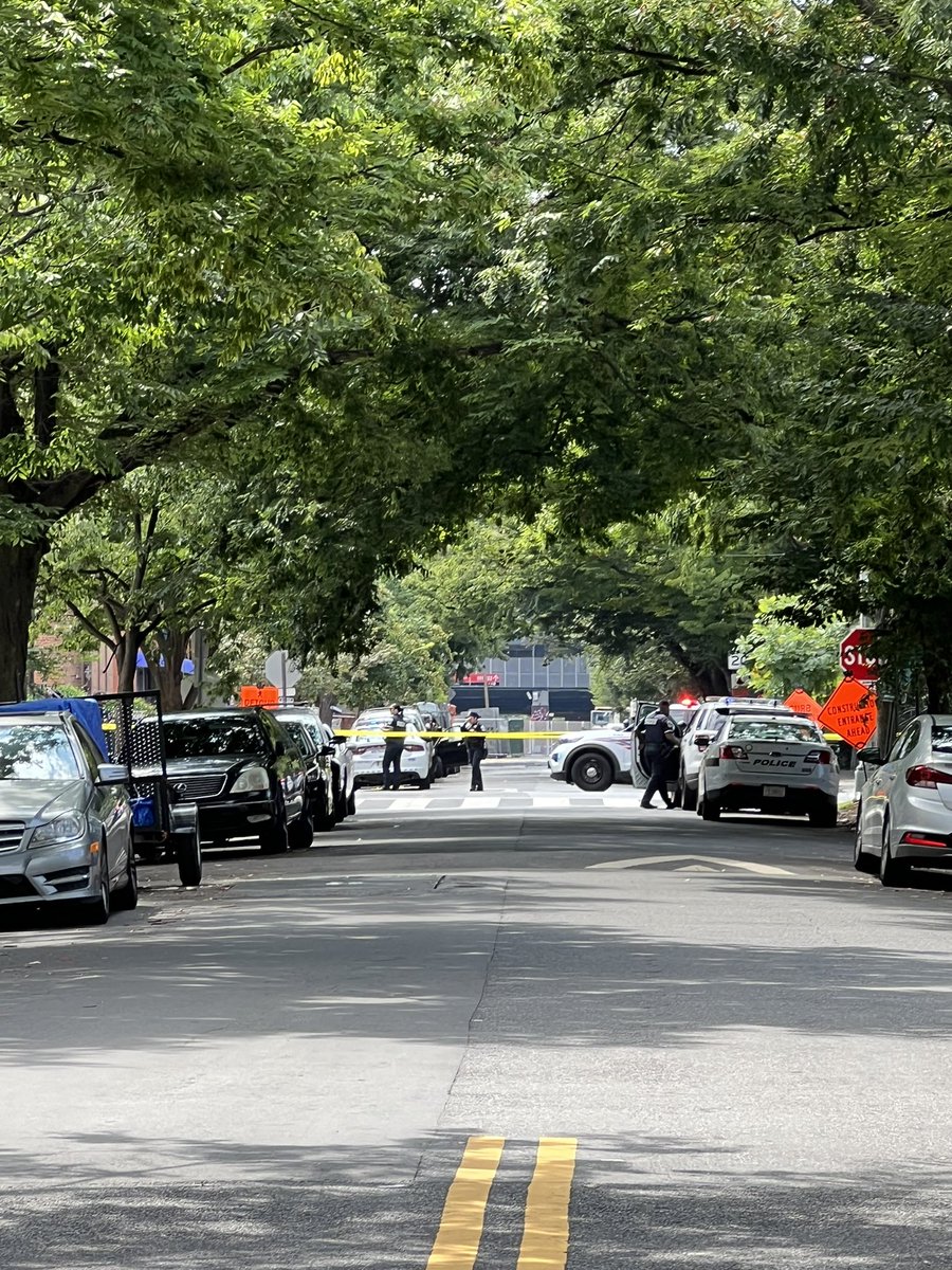 1400 Bl. of 1st St. S.W. @DCPoliceDept on scene of a shooting with no injuries reported. Shell casings have been recovered.Shots heard at 11:45am. Scene is P  and 1st St South-West