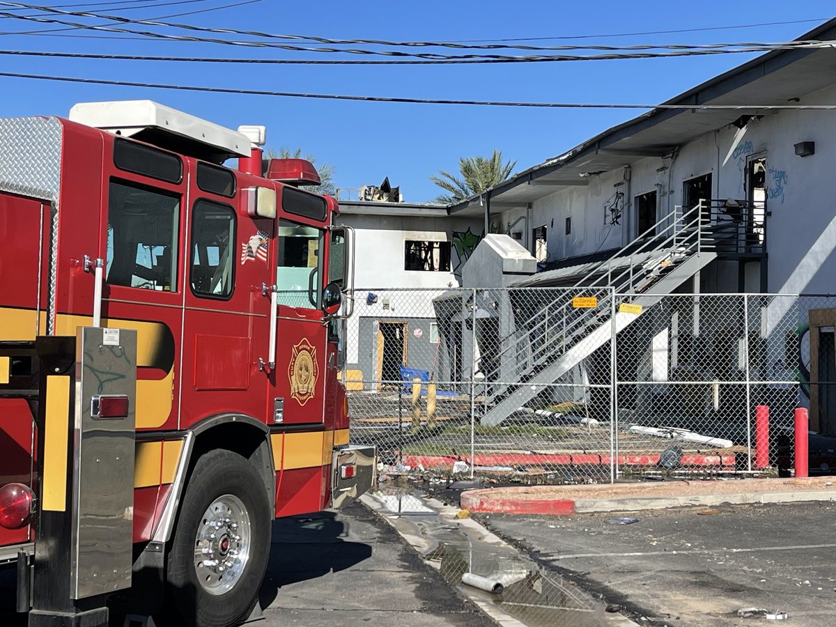 While the fire at 300 E. Charleston is out, we have units on scene to conduct a thorough secondary search of the entire structure. The cause of the fire is under investigation