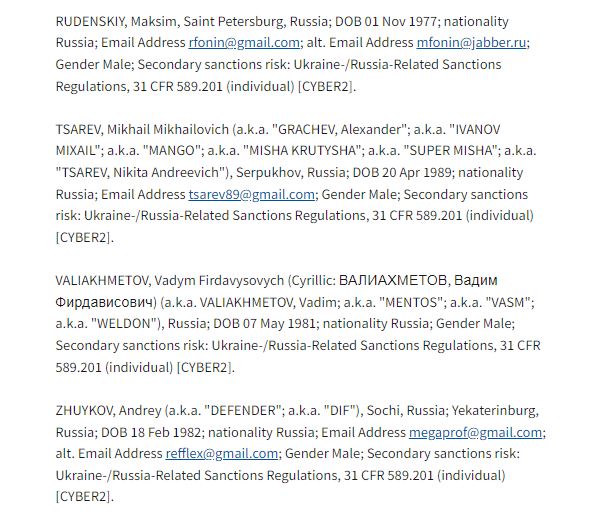 Britain and the US target a Russian cybergang called TrickBot, which had attacked hospitals and other facilities in the West with ransomware.  The gang has ties to Russian intelligence services, according to @USTreasury. (interesting the sanctions list email addresses too)