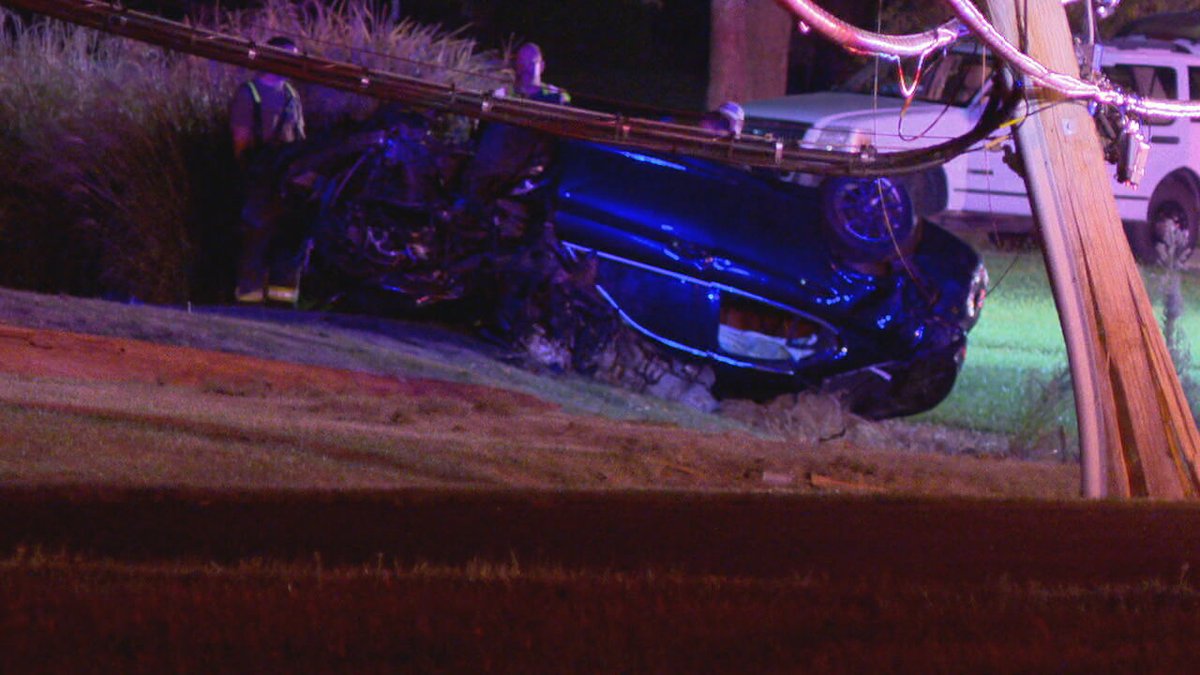 Two people were hospitalized after a crash in Clermont County