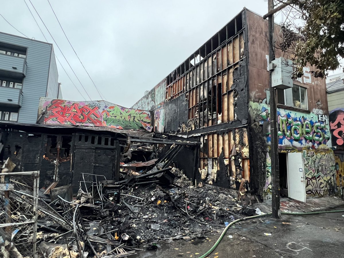 SFFD was dispatched to 2975 Mission St for a structure fire. Units initiated a swift fire attack and search of this reported unoccupied commercial structure and no one was displaced.Fire was contained at 0059 and cause is under investigation