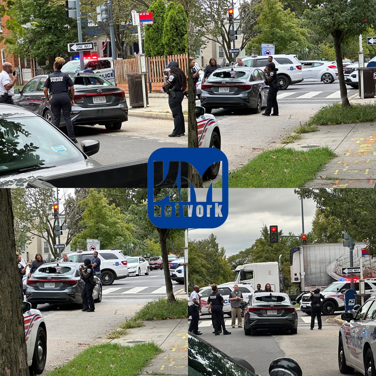 A gray Kia was involved in a shooting wast of the river around 1:30pm today. The two suspects then fled to 11th and Independence Ave SE where there were unsuccessful in carjacking a woman. They then proceeded to 18th & Independence where they carjacked a male for his blue Honda. Bullet holes were found inside the vehicle also a busted window and flat tire H/
