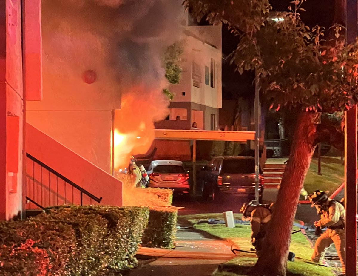 Crews arrived to a well established fire in a 2-story apartment in Citrus Heights. Crews initiated an aggressive fire attack and a rapid search. 1 victim was located, extricated and transported. All other occupants were evacuated. A 2nd alarm was requested for resources.
