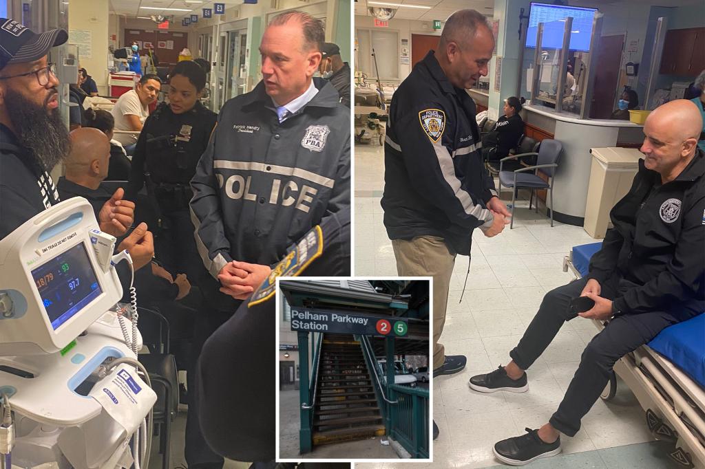 2 NYPD officers stabbed, slashed by unhinged man at Bronx subway station