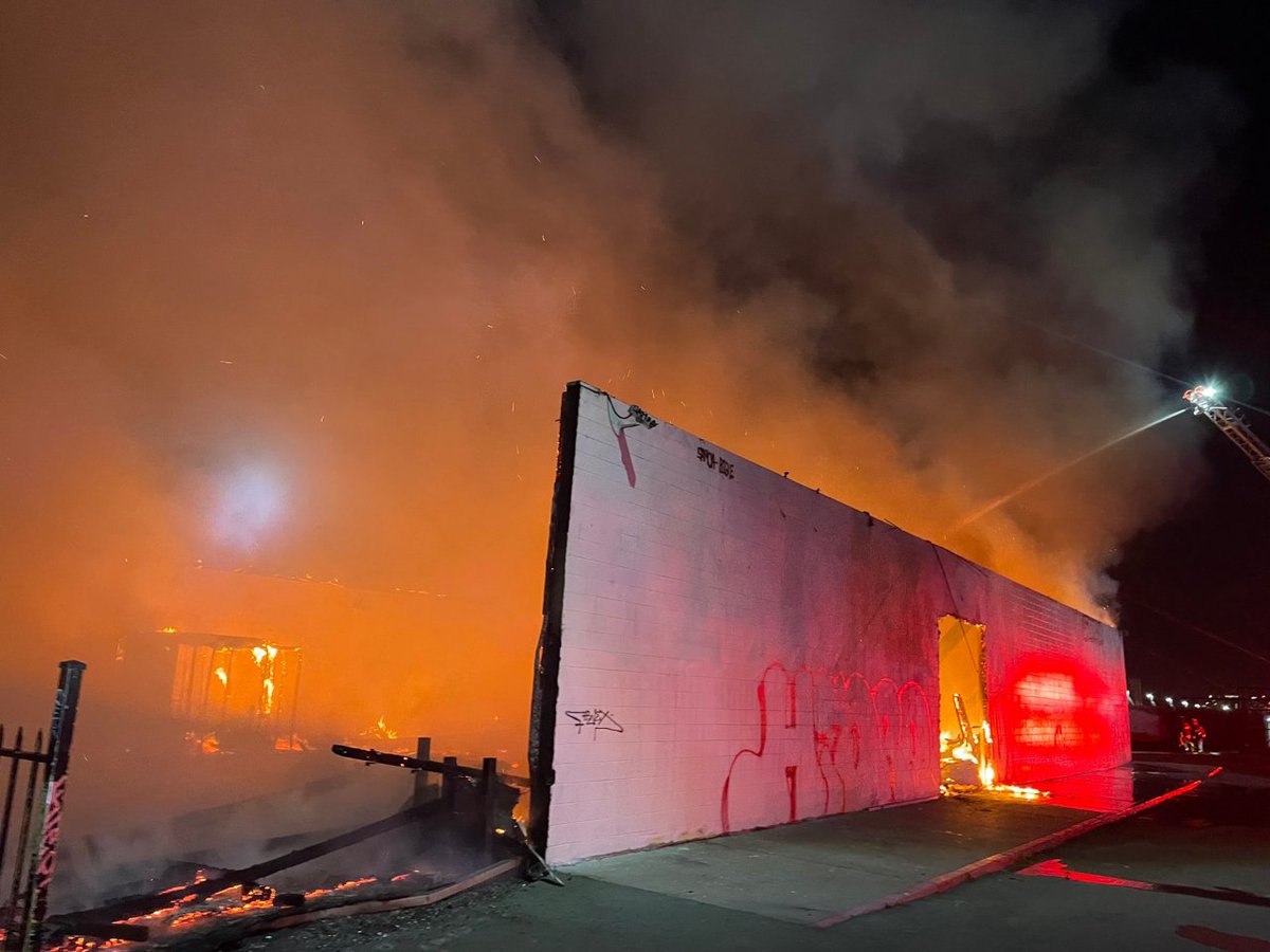 Oakland firefighters are battling a 2-alarm fire in the Fruitvale neighborhood