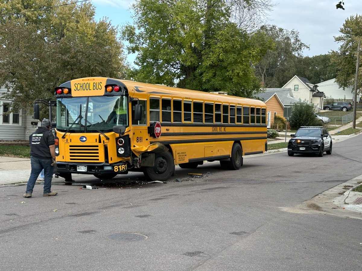Sioux Falls Police are investigating a school bus crash in the northern part of the city