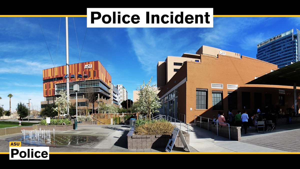 Shots Fired   Downtown Phoenix campusASUPD received reports of a shots fired in the area of 602 N 1st Ave