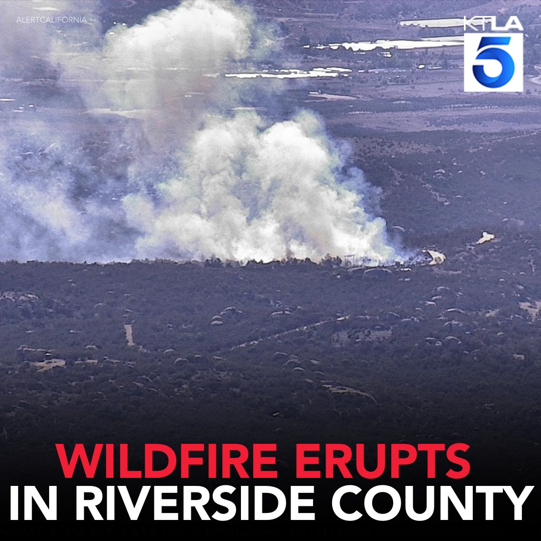 A wildfire has erupted in rural Riverside County, scorching several acres east of Temecula.