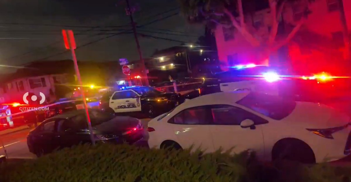 Police in Inglewood have set up a perimeter while they search for a suspect or suspects involved in a fatal shooting