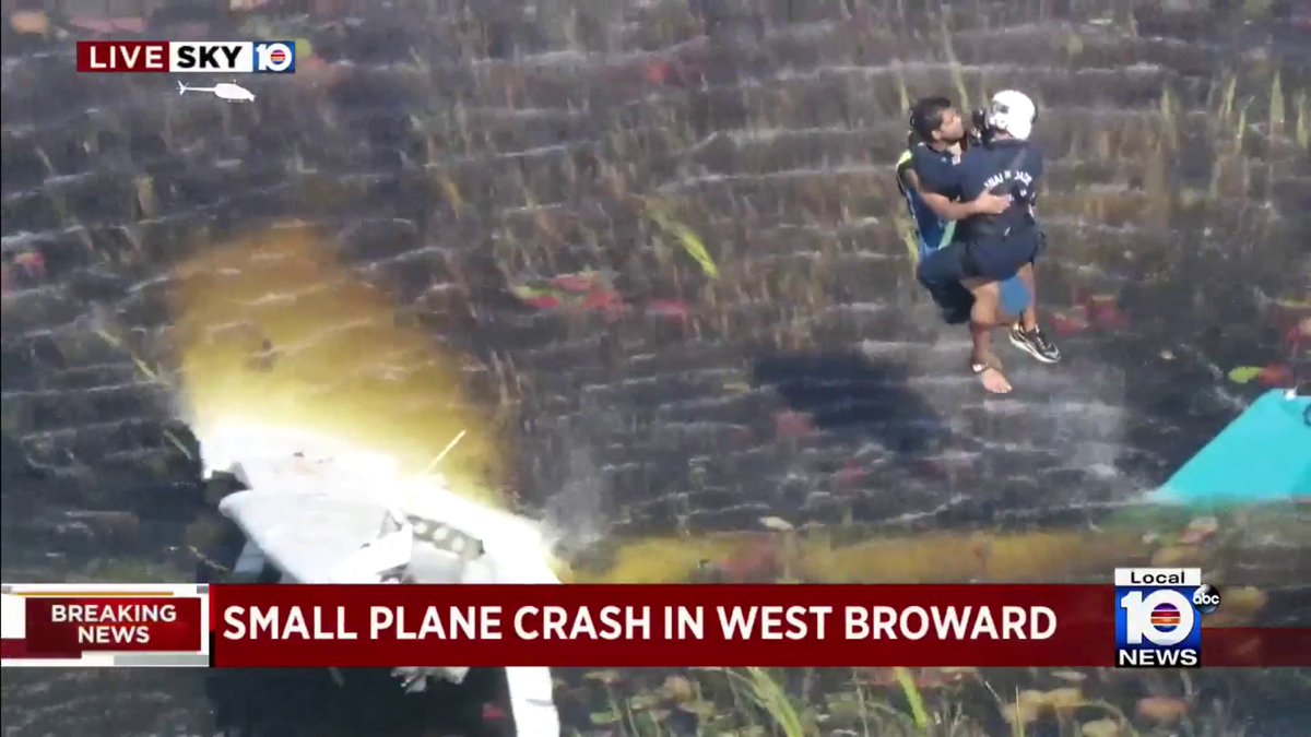 Small plane crashes in Everglades in southwest Broward