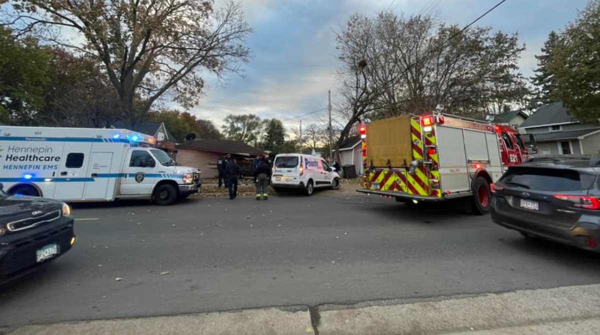 This afternoon about 3:15 p.m. at E 35th St and 26th Ave S, Minneapolis.Up to 4 vehicles were involved in the crash.This was shortly after the report of vehicles chasing each other in the area