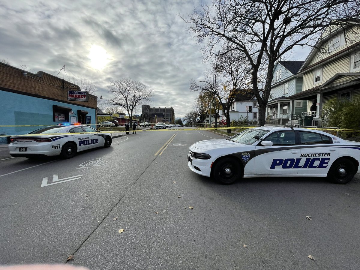 @RochesterNYPD on scene of a reported shooting on Hudson Avenue.