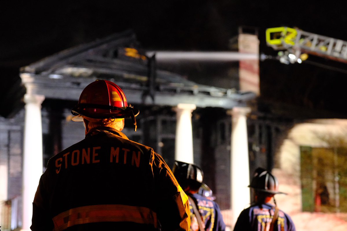 An overnight fire has mostly destroyed the historic Davis House within Stone Mountain Park. DeKalb Firefighters worked hard to salvage what they could.