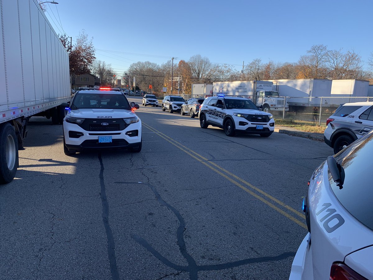 Pawtucket Police responding to a reported shooting on  Moshassuck Industrial Highway with a  portion of the road is blocked off with 14 evidence markers down. Police tell  that one person was shot