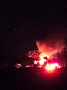 Miami County.Structure Fire (Barn) in the 500 block East of 400 North. Just east of Meridian and 400 north. Requesting a full response from a Wabash County Department for Manpower