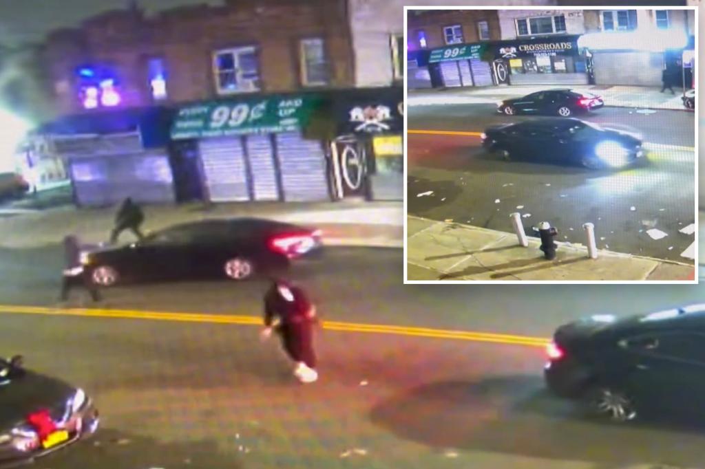 Three gunmen ambush vehicle on NYC street, killing 28-year-old woman, shocking video shows