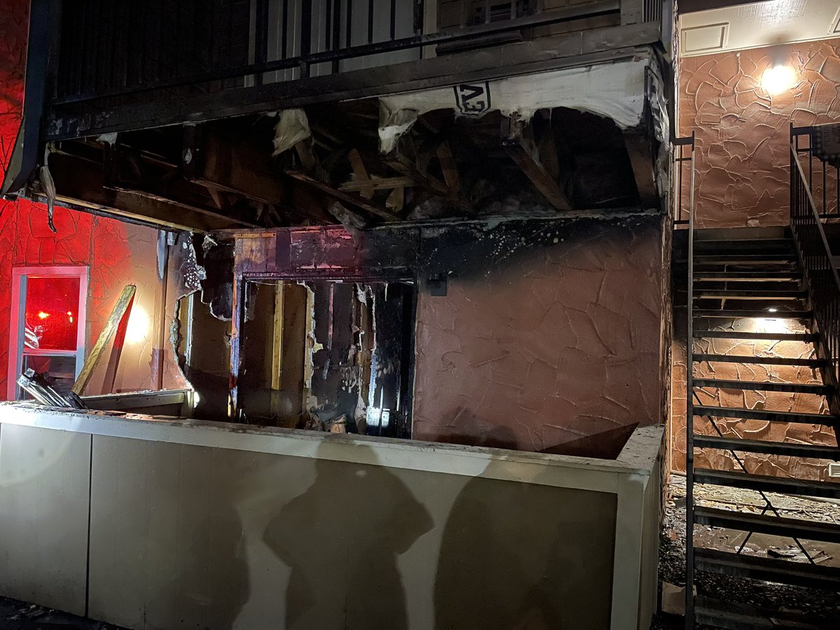 Crews onscene at the Woodland Height Apts. with a working fire in one apartment. 8312 N I35 Svc SB. No injuries and one occupant displaced. The fire is out with no additional apartments affected. Cause of the fire is accidental