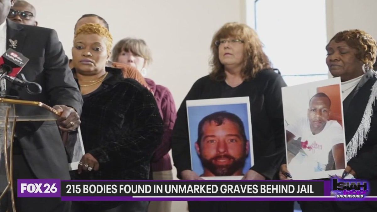 215 bodies found in unmarked graves behind Mississippi jail