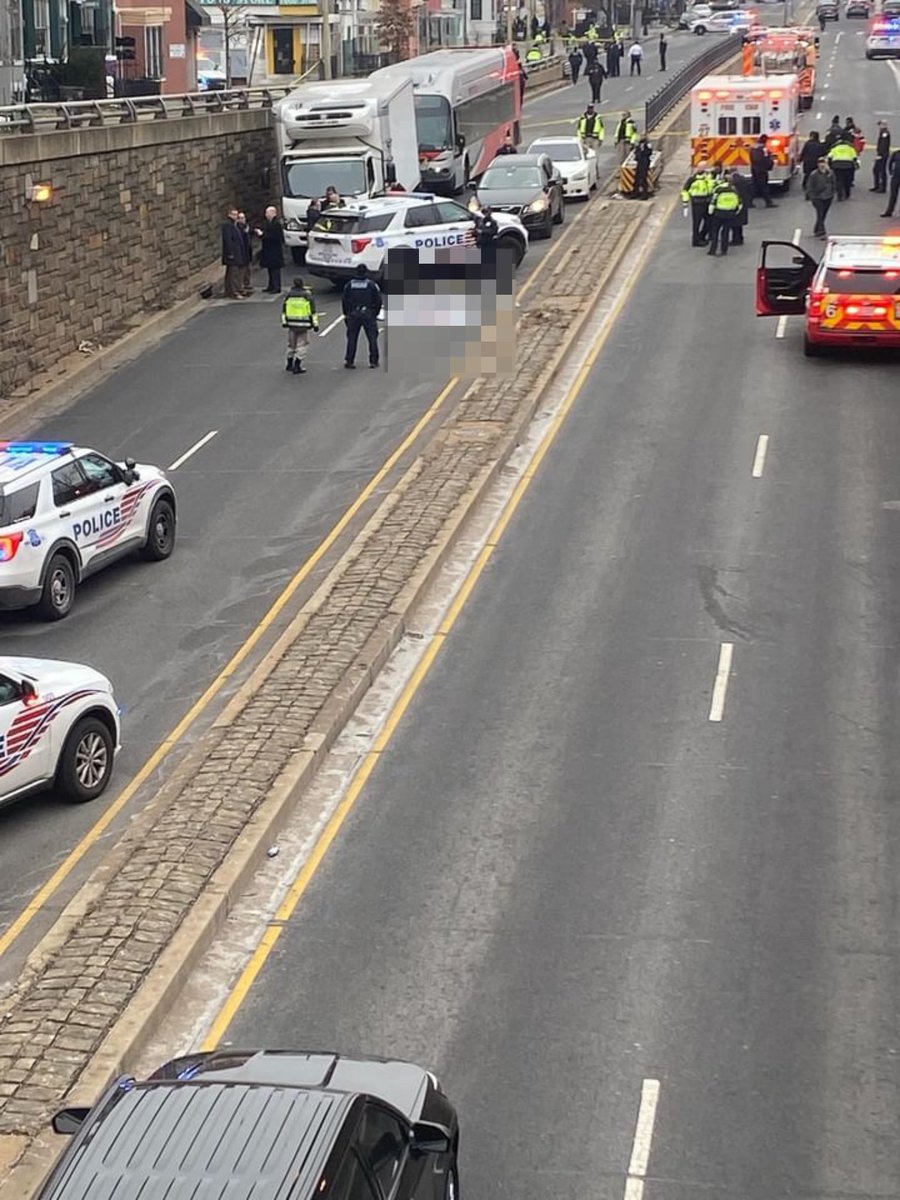 Officer Involved Shooting at North Capitol and New York Ave N.W with one individual pronounced on scene after jumping from the bridge after being shot