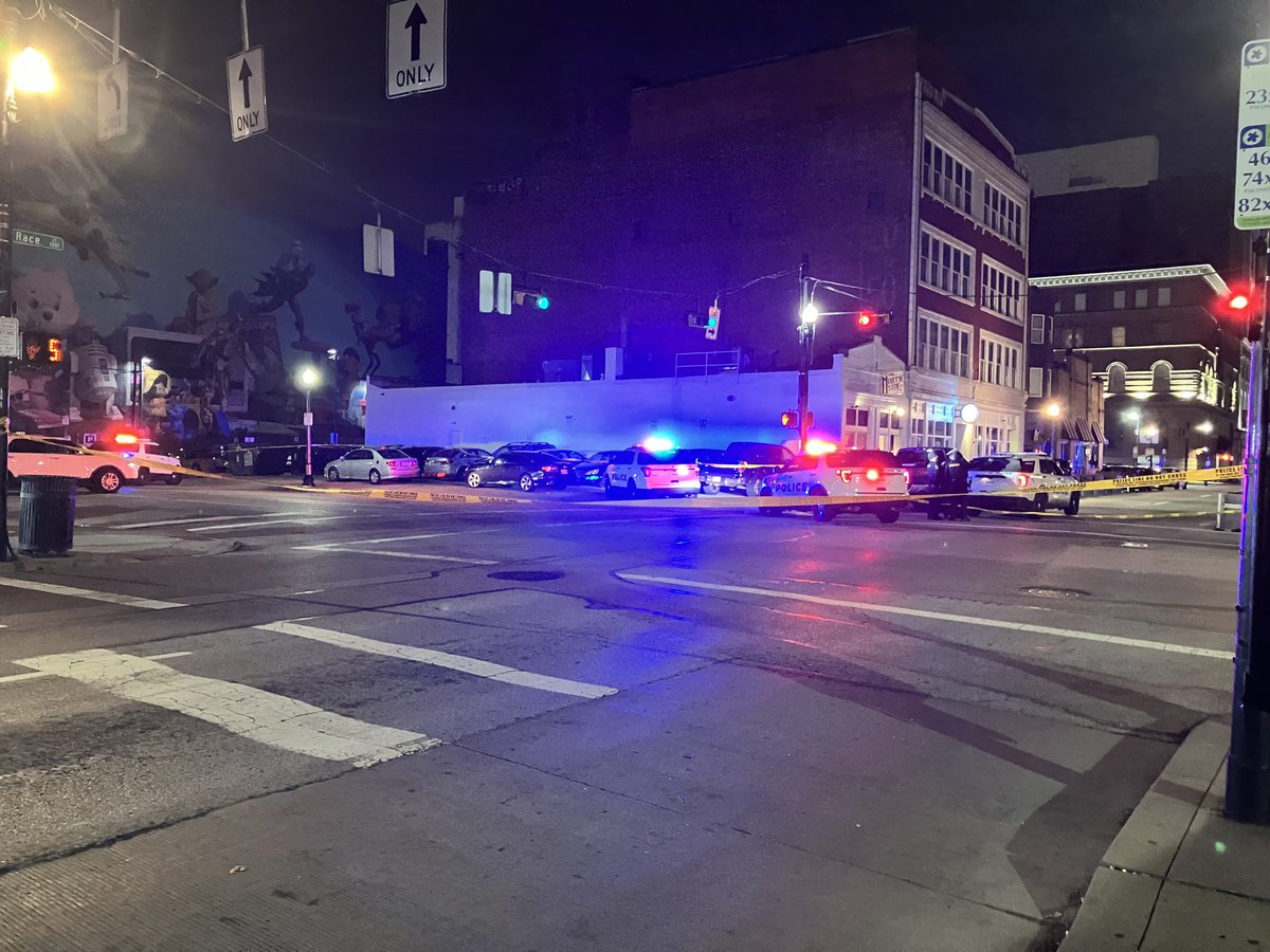 One person is dead and another is injured after a shooting downtown overnight