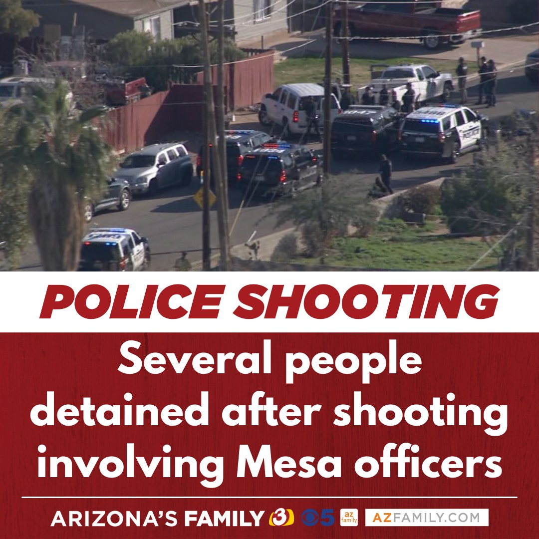 Mesa police confirmed all officers are OK