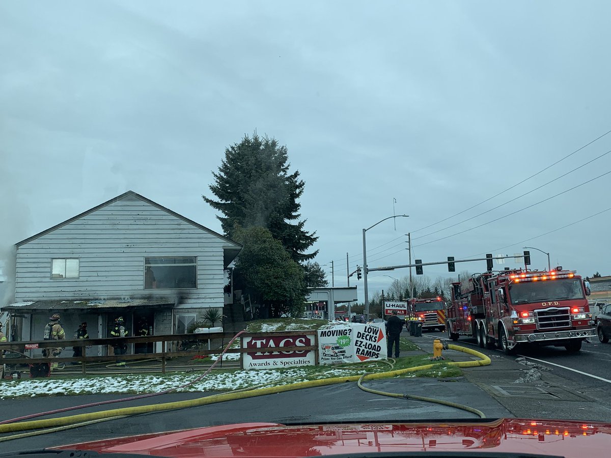 OFD is operating at a residential structure fire at the 3600 block of Pacific Ave SE. OFD arrived to find a working daylight basement fire. Crews have knocked down the fire and are searching for hot spots. No injuries reported at this time
