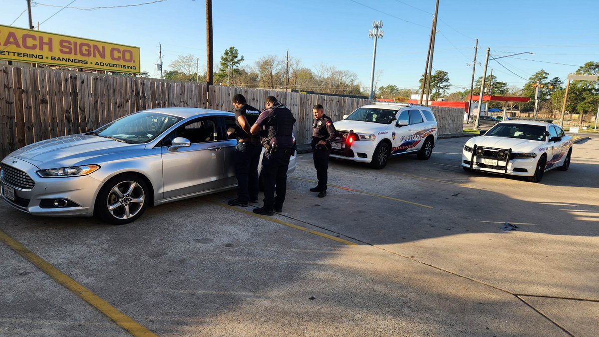 Deputy Smith with Constable Mark Herman's Office has an adult male in custody following a traffic stop in the 23100 block of Aldine Westfield. The male was found to have an open Warrant for Aggravated Assault with  a Deadly Weapon. He was in possession of a loaded firearm