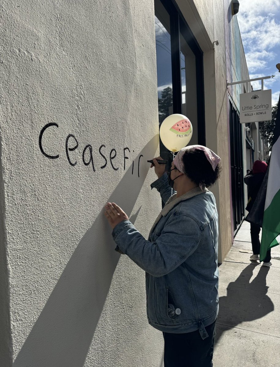 Five people were arrested Saturday and charged with vandalism during protests in downtown LA.P/C  LAPD