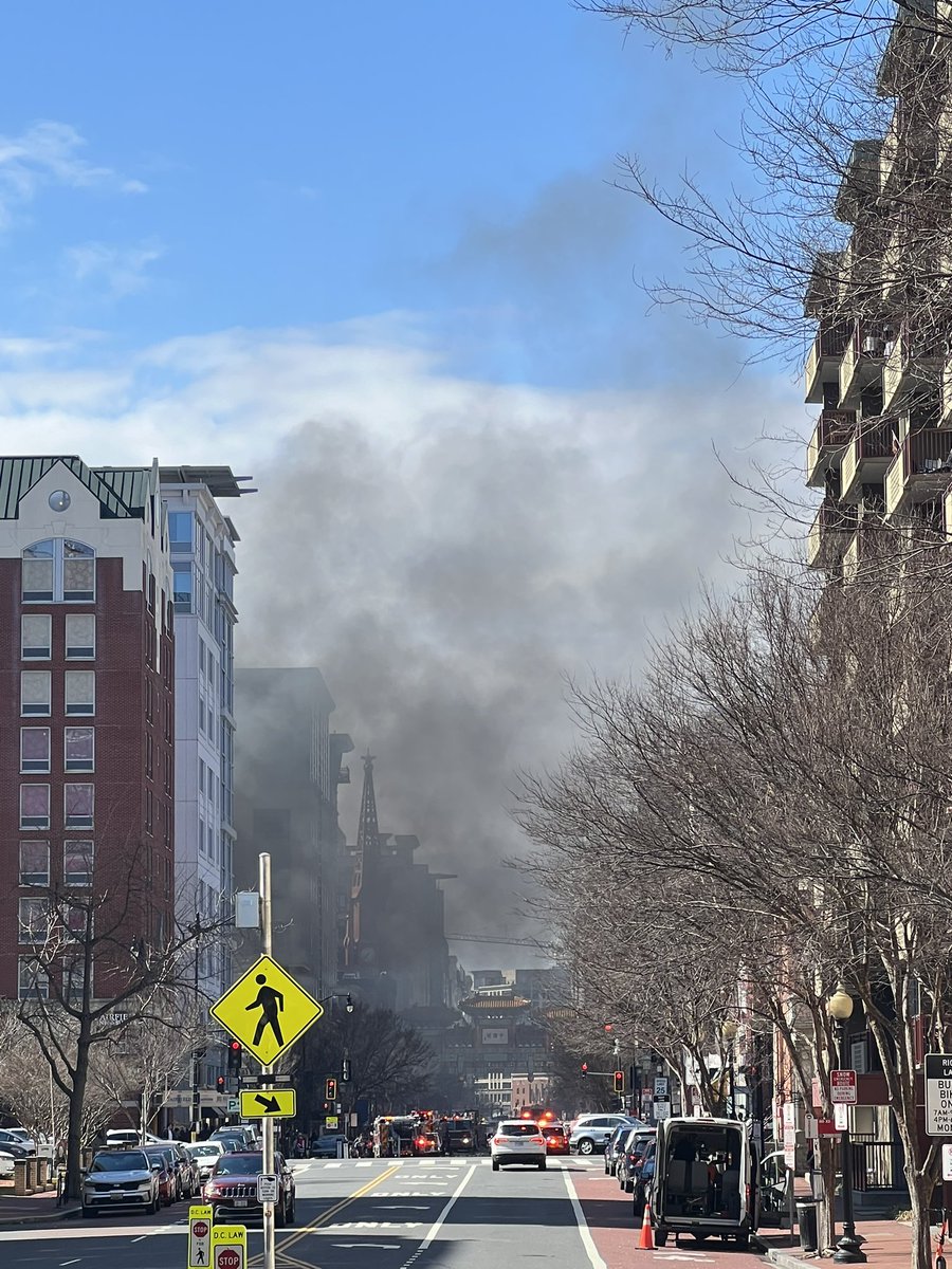STRUCTURE FIRE: 700 Bl. of 6th St. N.W. @dcfireems on scene of a restaurant with smoke showing on arrival. WORKING FIRE DISPATCH has been requested.  @jriethmi Thanks for sharing.Big fire in Chinatown. Looks like 6th and H