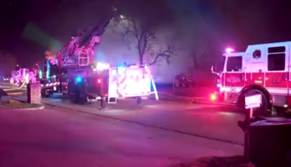 Firefighters battle house fire in NW Oklahoma City