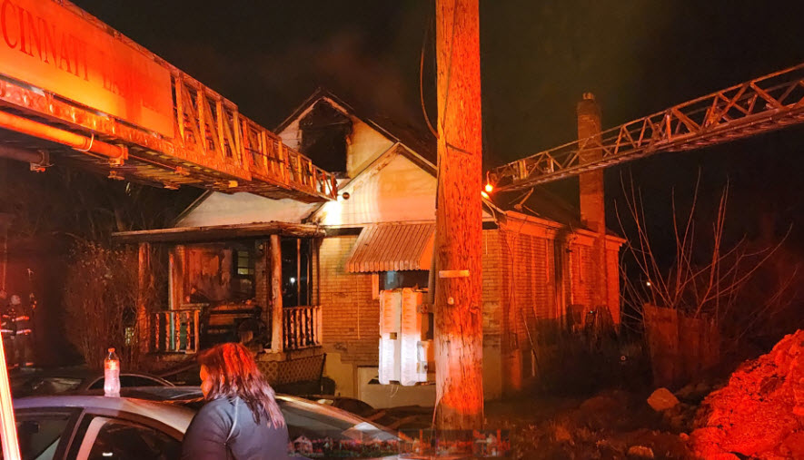 early morning house fire in West Price Hill that has Rosemont Avenue completely shut down right now in both directions, according to Cincinnati police. No immediate injuries reported
