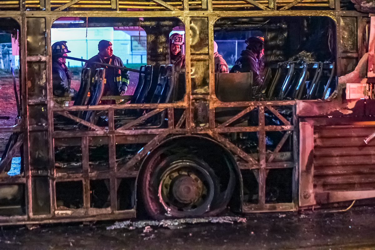 County Line Road shutdown at Campbellton as Fire investigators and MARTA officials investigate bus fire