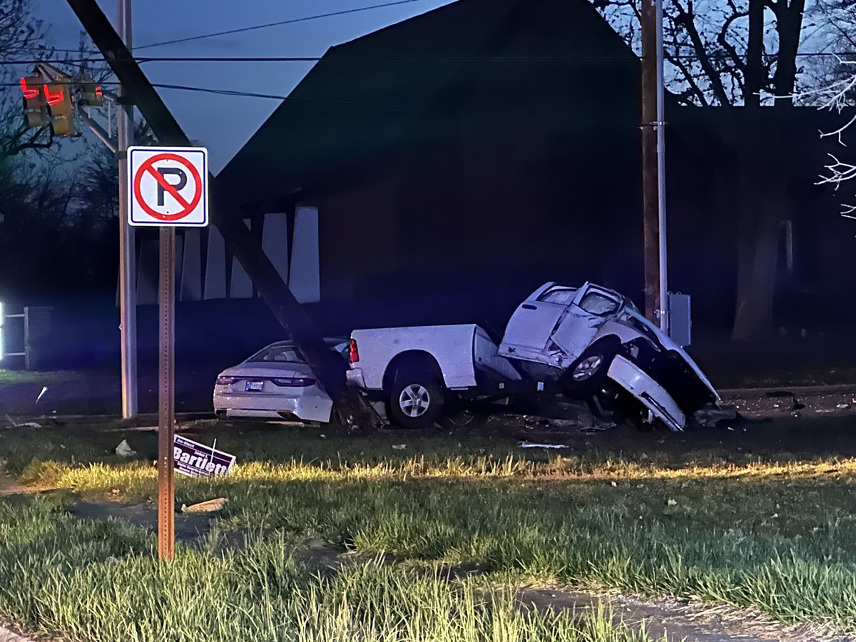 One person is dead and a second person is in critical condition after a crash in the intersection of 46th and Emerson.