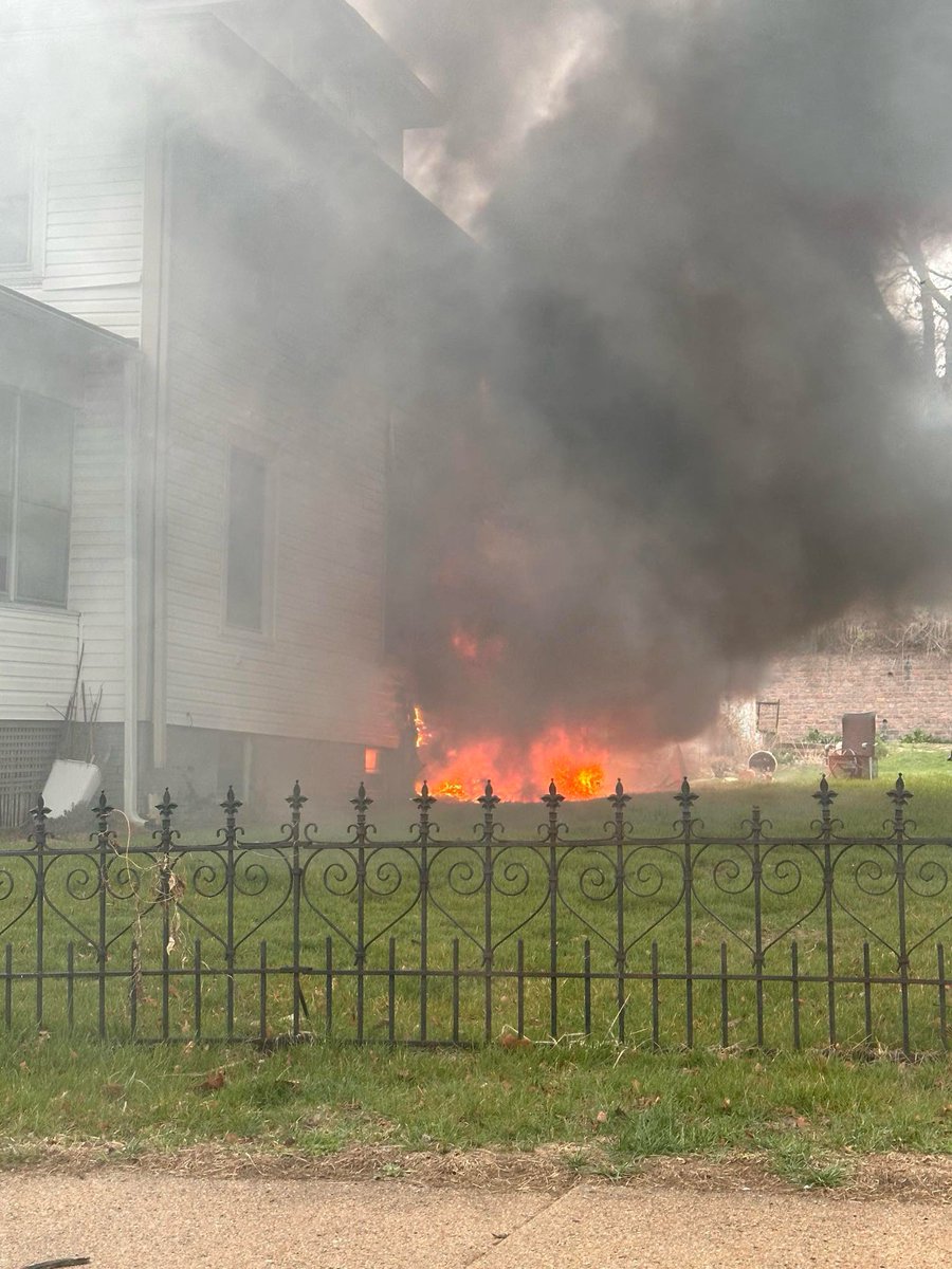 Omaha Fire responded to a call of a house fire near 12th and Williams Street. Smoke was showing as crews were driving to the scene and were met with the back of a house on fire. No injuries were immediately reported