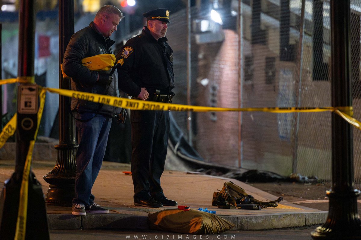 CHINATOWN - Police in Boston investigated a vehicle overnight after initial reports of explosives within the vehicle. Further information is not available, but images from the scene appear to show a training rifle, rifle magazines, a ballistic helmet and other military equipment