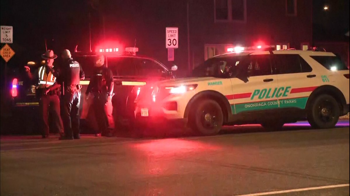 Two officers were killed in a shootout in a suburb of Syracuse overnight.